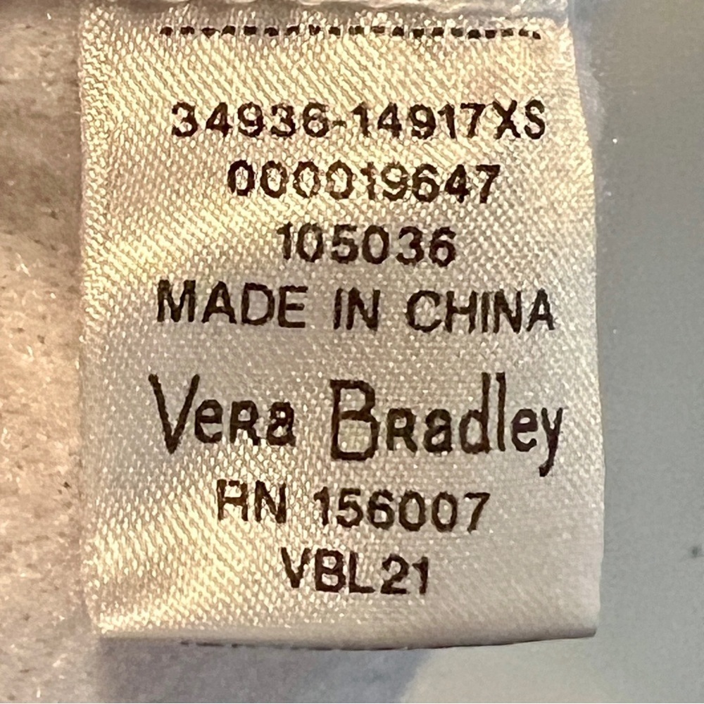 NEW Vera Bradley Teddy Fleece Plaid Jacket size XS - Picture 7 of 7